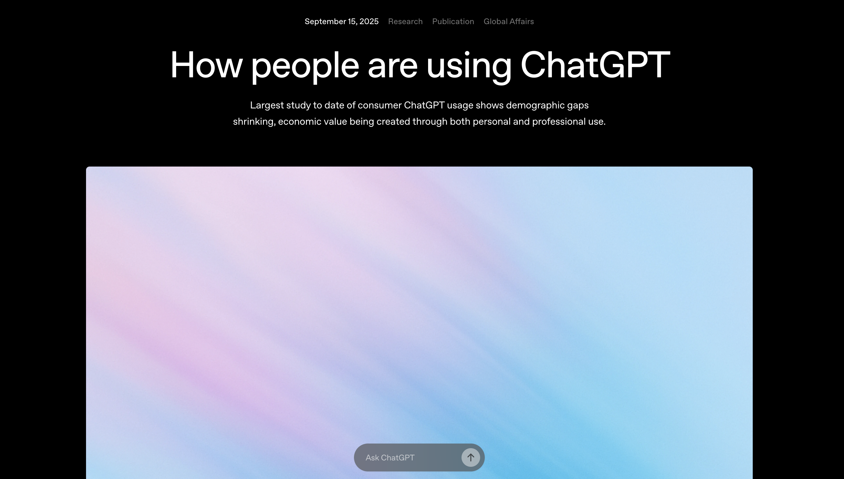 How people really use ChatGPT